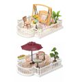 RoboTime 3D-Puzzle Erweiterung für Miniaturhäuser Terrasse mit Schaukel